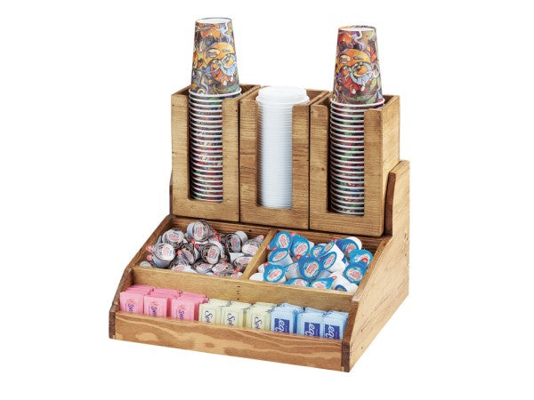 15.25" Rustic Pine Pine Wood Organizer