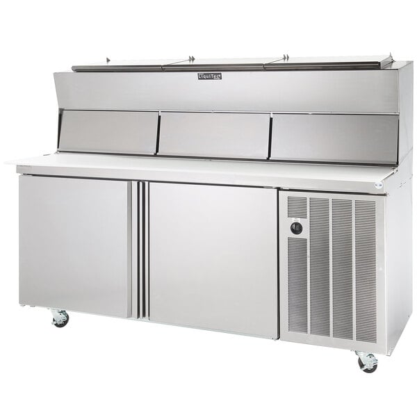 LiquiTec 48" 1-Door Refrigerated Pizza Prep Table