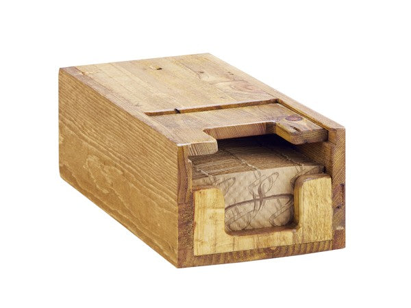 6.25" Rustic Pine Pine Wood Dispenser