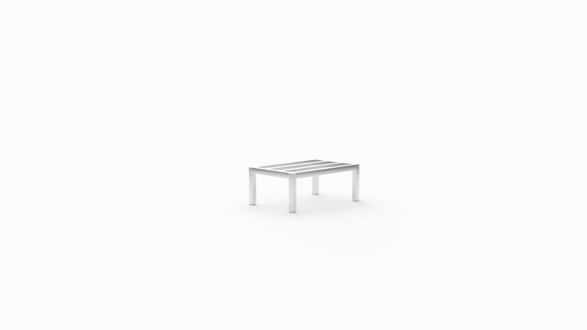 Welded Aluminum Dunnage Rack - HD-Bar (Tubular) - Heavy Duty Series - 20"W x 12"H x 30"L