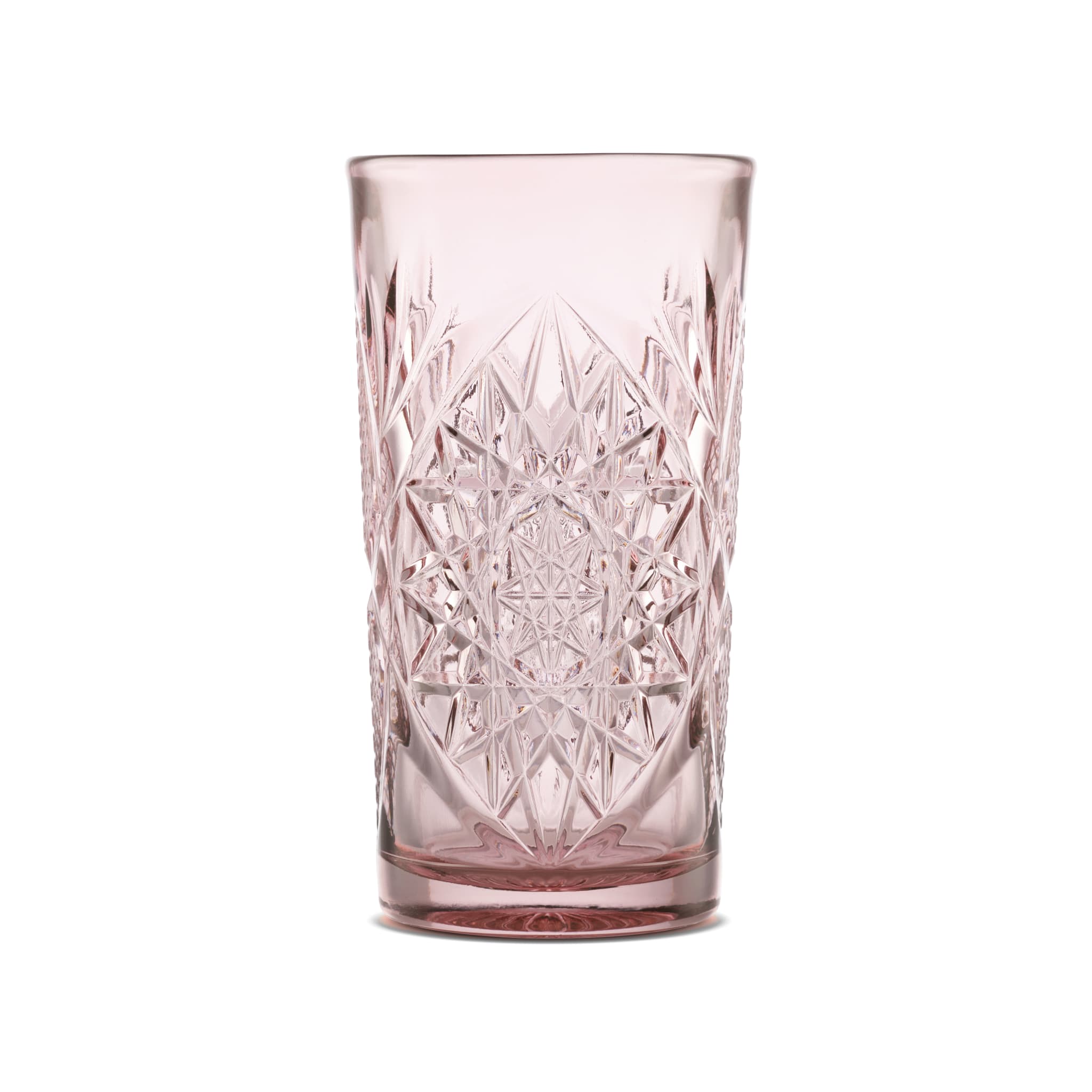 Hobstar 16 oz. Cooler Glass, Blush