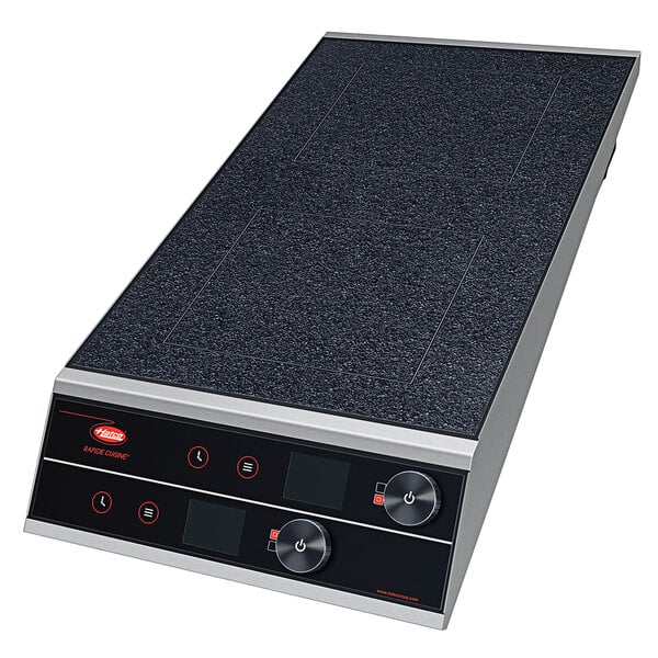 Rapide Cuisine® Quick Ship Heavy-Duty Front-to-Back Dual Burner Countertop Induction Range with Optimal Power - 7200W, 208/240V