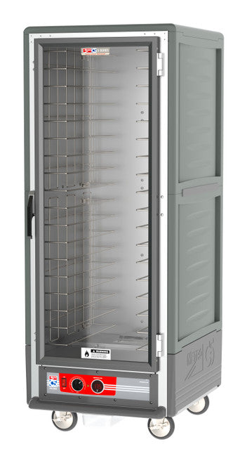 C5 3 Series Full Height Gray Heated Holding Cabinet