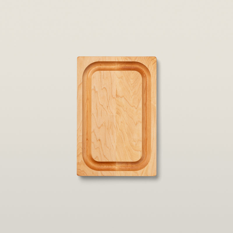 Chop-N-Slice Cutting Board, 12"W x 8"D x 1", Northern Hard Rock Maple