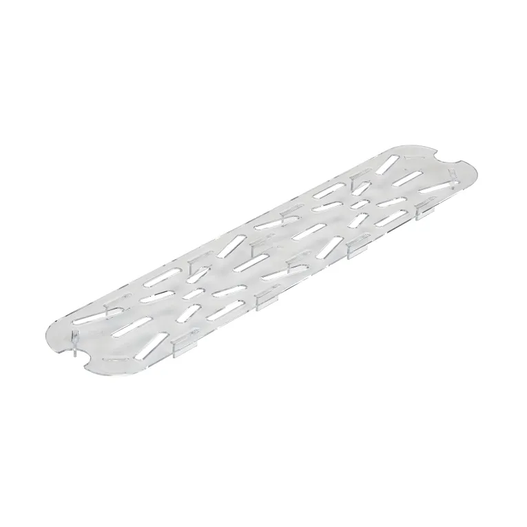 Camwear 1/2 Size Long Polycarbonate Drain Shelf, Clear
