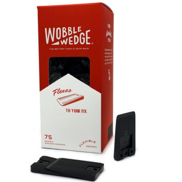 Wobble Wedge® Tapered Installation Shims, flexible, black