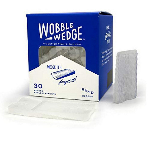 Wobble Wedge® Tapered Installation Shims, rigid, clear