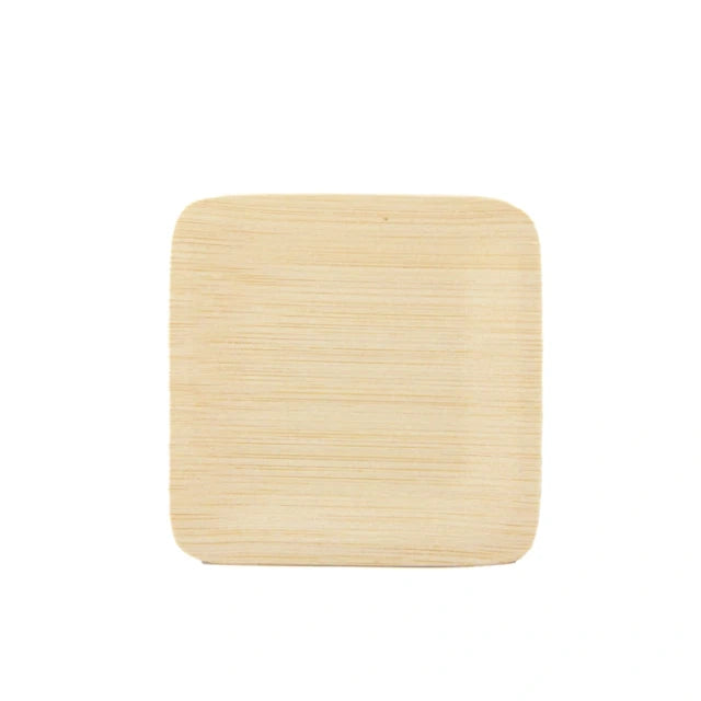 3.5" Square Bamboo Plate