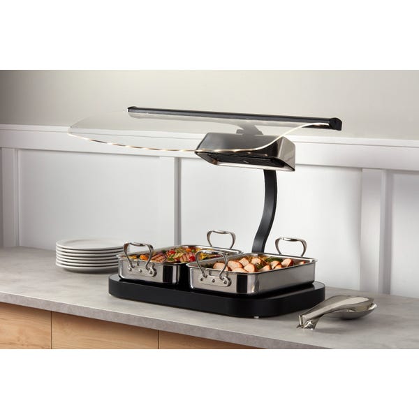 Primo! Buffet Roaster 3 Qt Rectangular Stainless Steel Aluminum