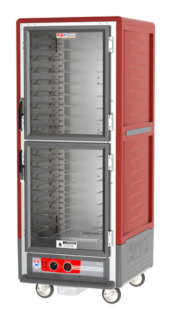 C5 3 Series Heated Holding Cabinet, Clear Polycarbonate Doors, 18-Pan
