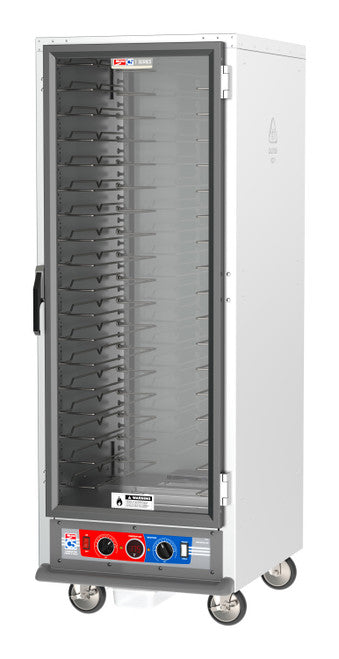 C5™ 1 Series Full-Height Non-Insulated Heated Holding Cabinet w/ (18) Pan Capacity, Universal Slides, Clear Door, 120v