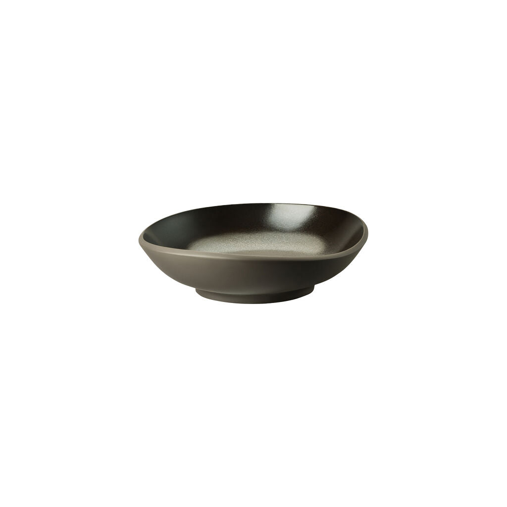 Plate, 12 oz., 6-2/3" x 6-1/4", round/free form,  Junto, slate grey