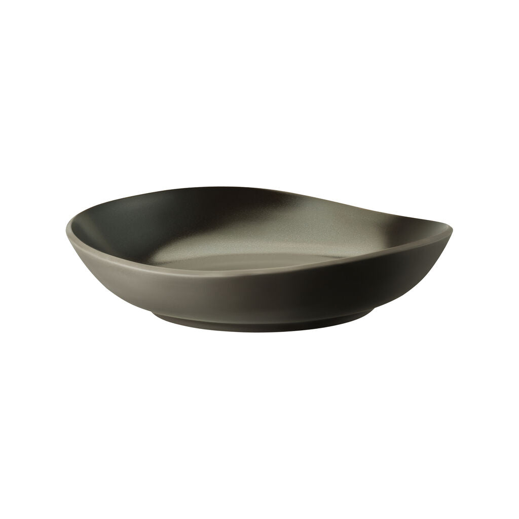 Plate, 48 oz., 11" x 10-5/8", round/free form, Junto, slate grey