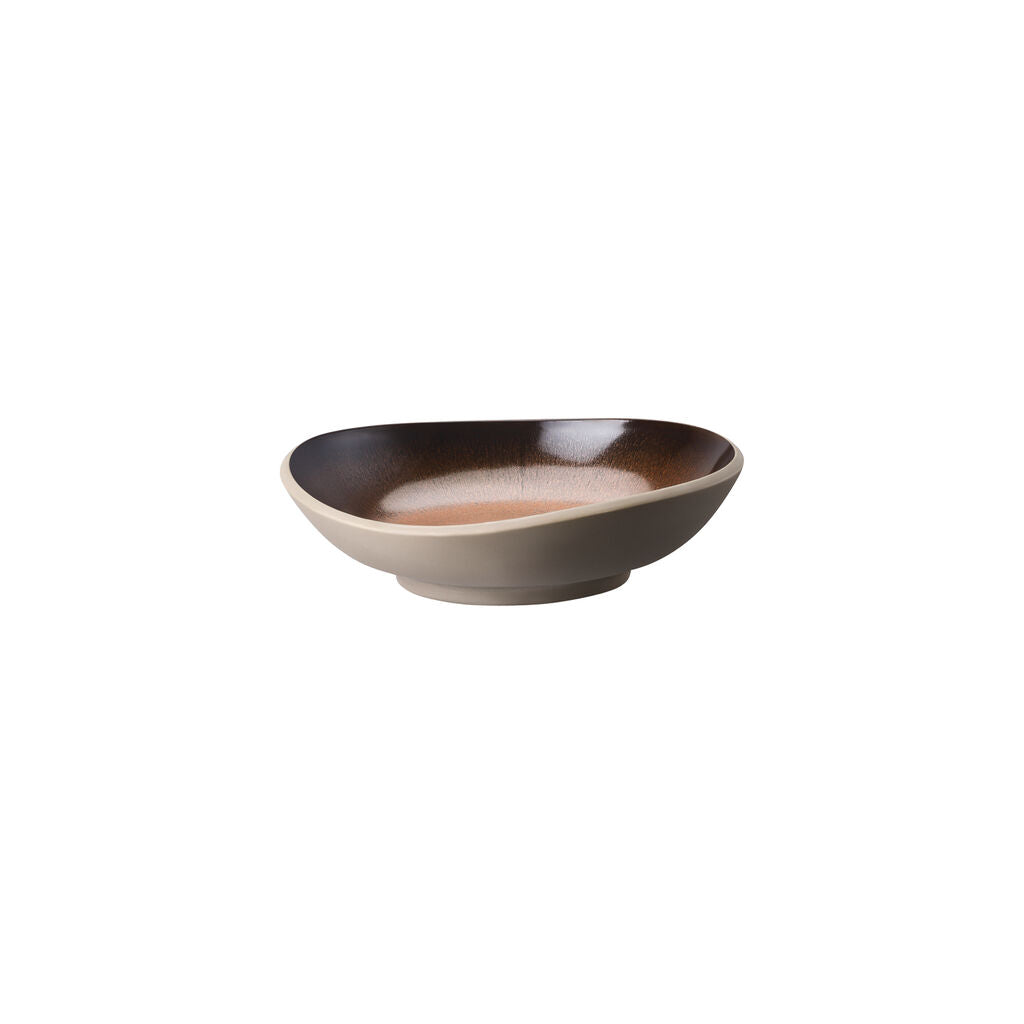 Plate, 12 oz., 6-2/3" x 6-1/4", round/free form, Junto, bronze