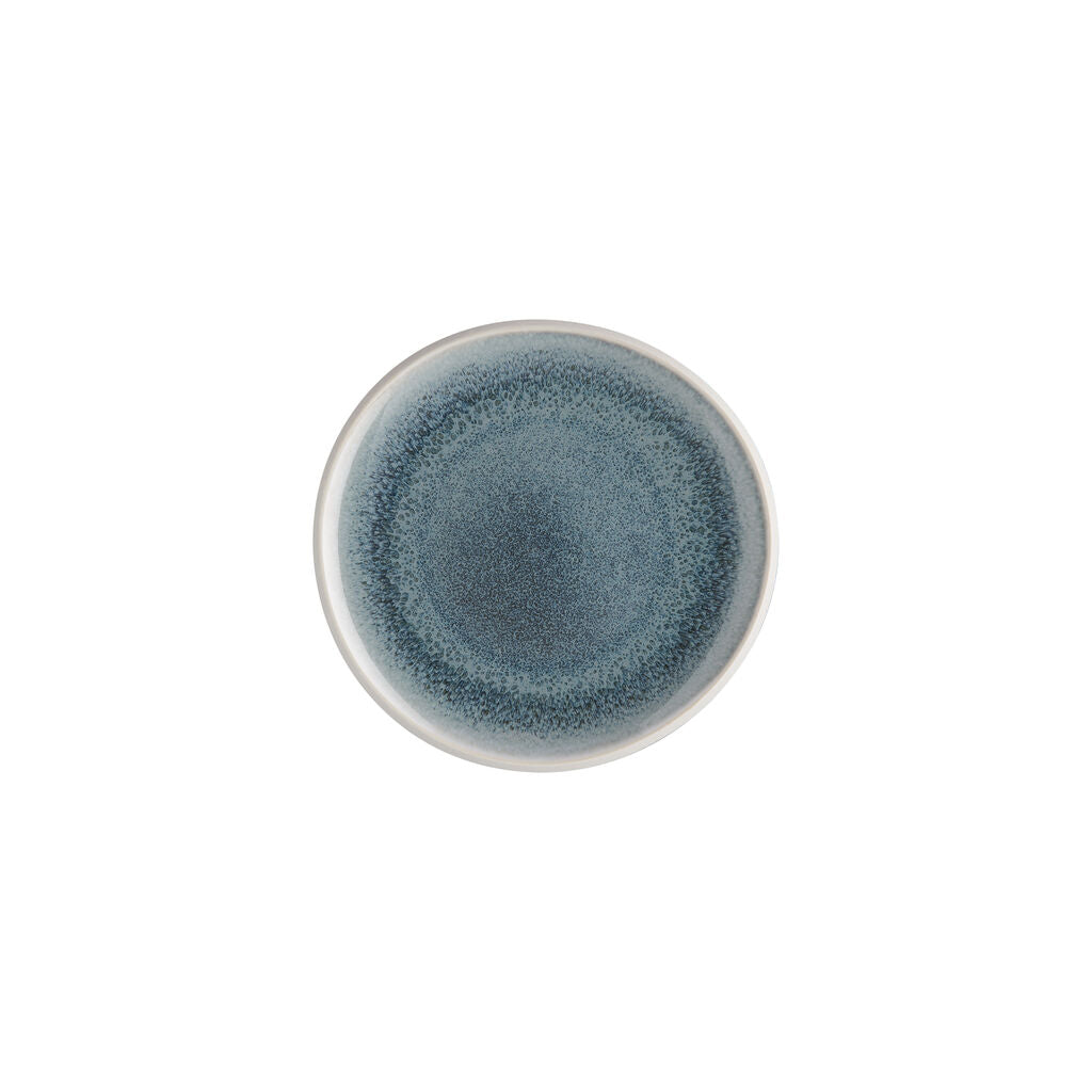 B&B Plate, 6-1/4", round/free form, Junto, aquamarine