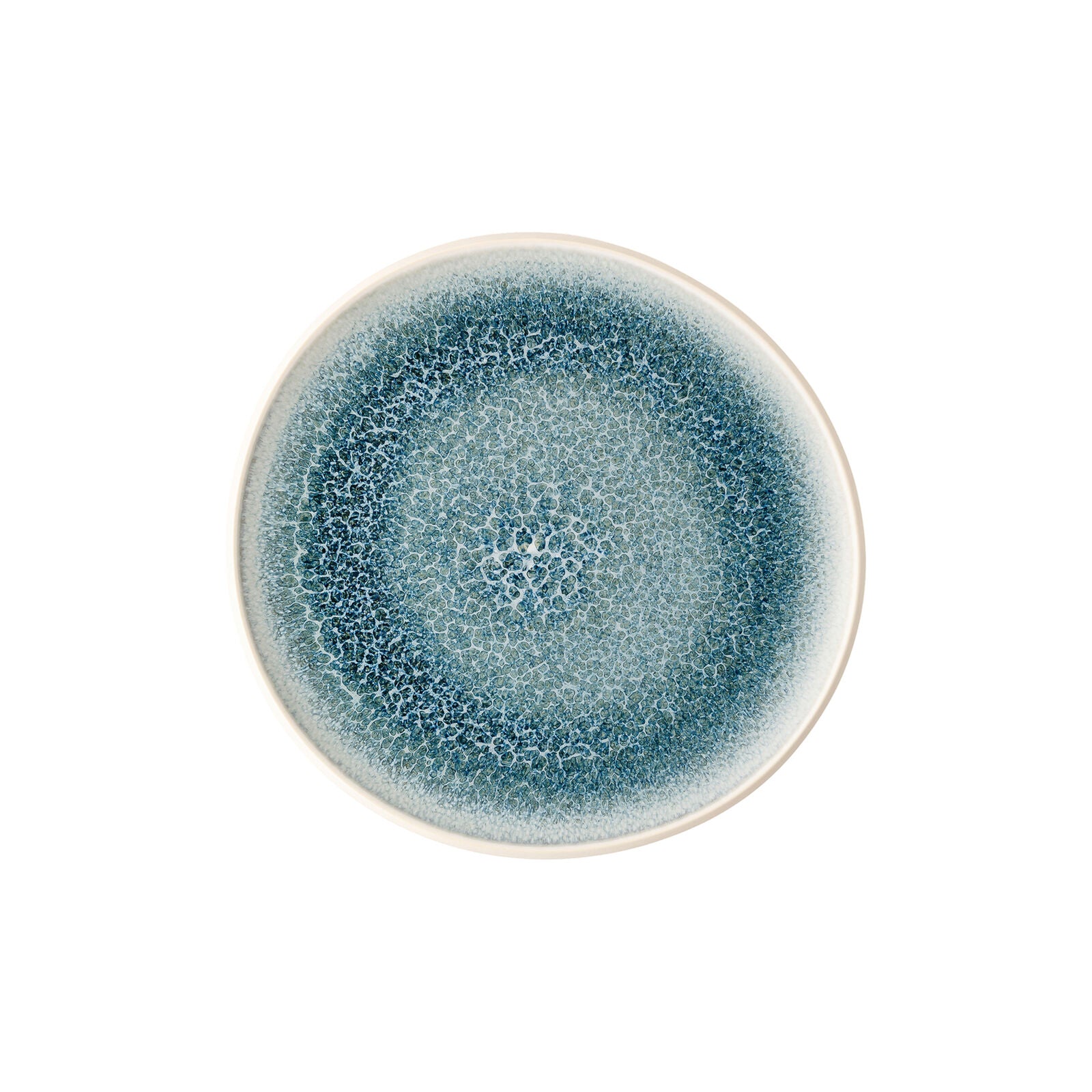 Salad Plate, 8-2/3", round/free form, Junto, aquamarine