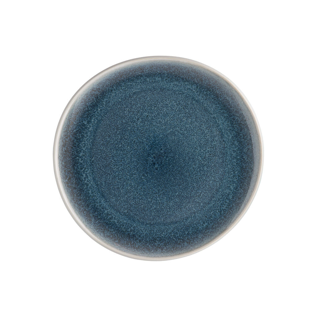 Luncheon Plate, 9-7/8", round/free form, Junto, aquamarine