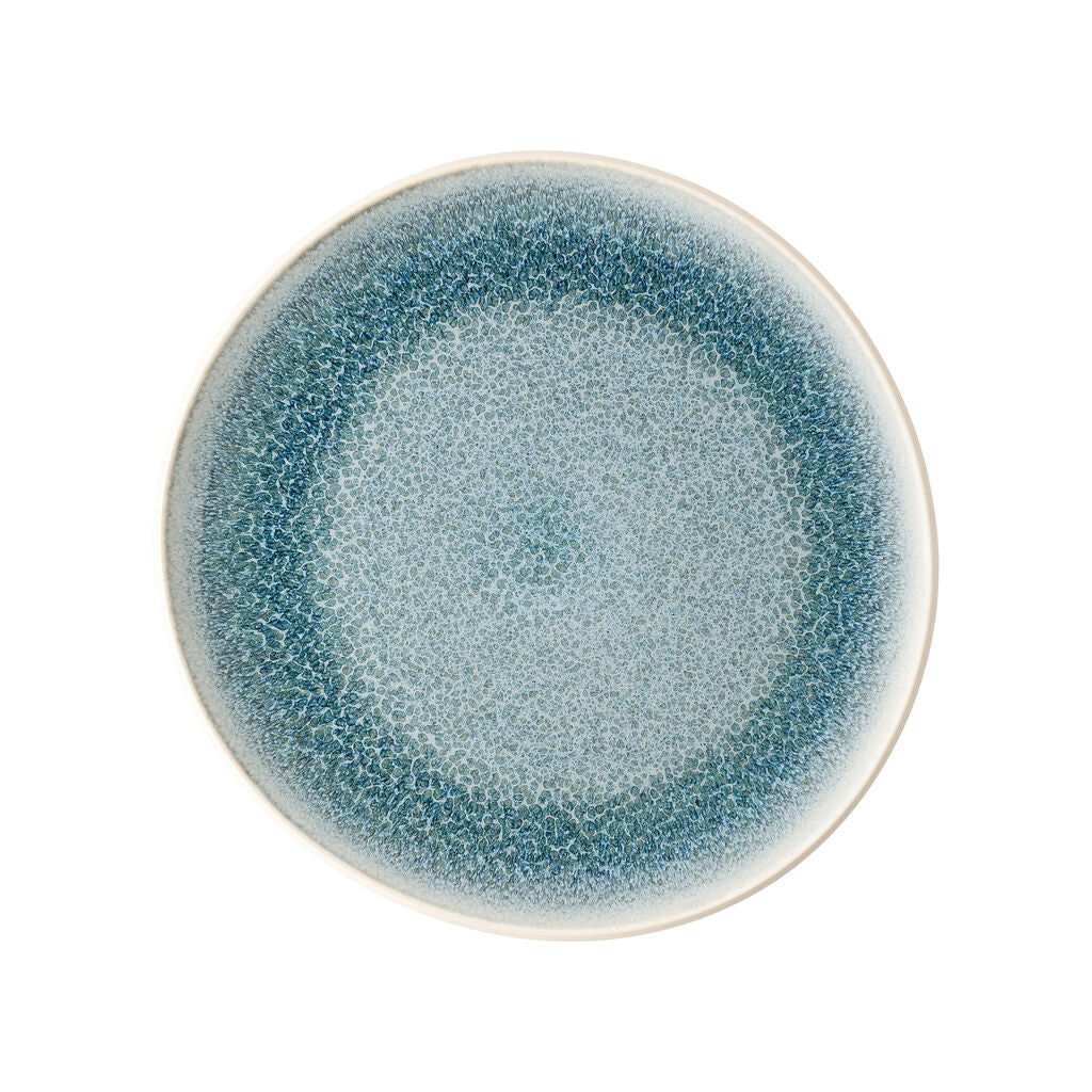 Dinner Plate, 10-1/2", round/free form, Junto, aquamarine