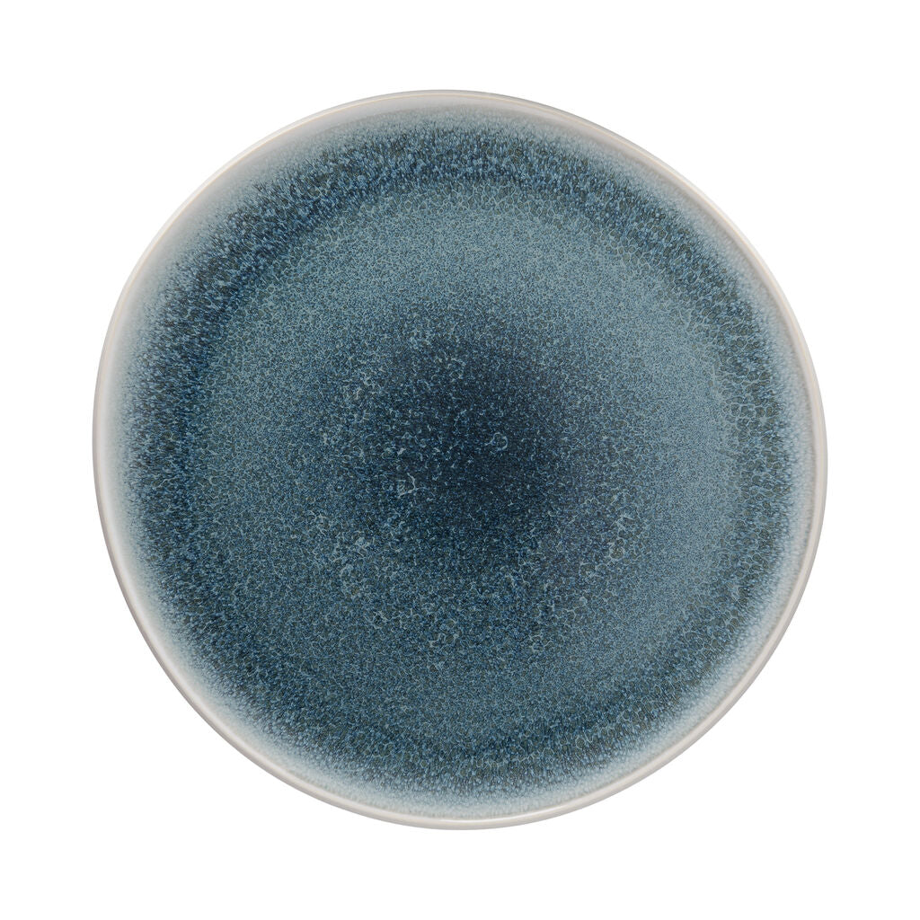 Service Plate, 11-3/4", round/free form, Junto, aquamarine