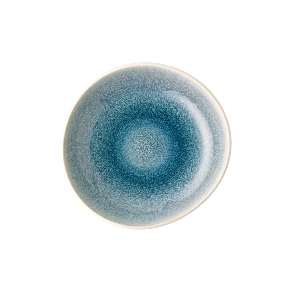 Soup Plate, 22 oz., 8-2/3", round/free form,  Junto, aquamarine