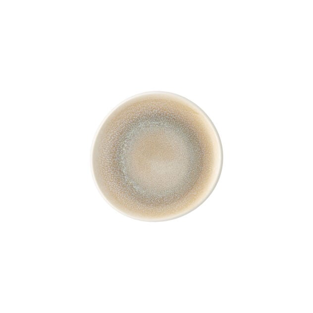 Plate, 6-1/4" x 6-1/3", round/free form, Junto, Stoneware Dune