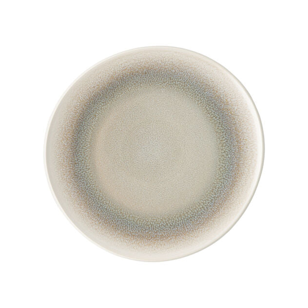 Plate, 10-5/8" x 10-1/4", round/free form, Junto, Stoneware Dune