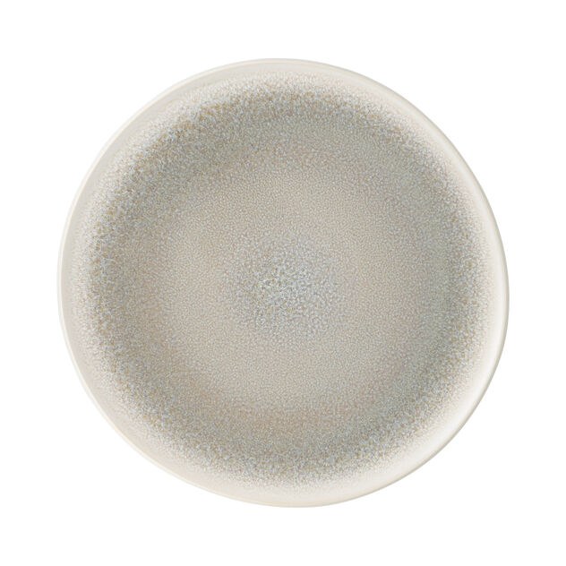 Plate, 11-3/4" x 11-5/8", round/free form, Junto, Stoneware Dune
