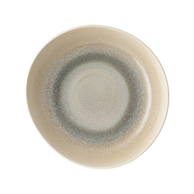 Deep Plate, 11" x 10-5/8", round/free form, Junto, Stoneware Dune