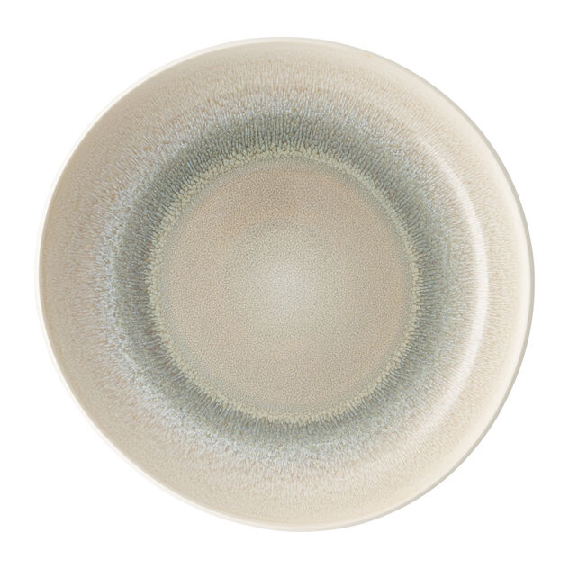 Deep, 13-1/8" x 12-5/8", round/free form, Junto, Stoneware Dune