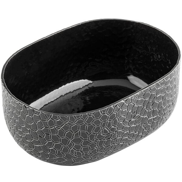28 oz. Oval Bowl - Aluminum, Black