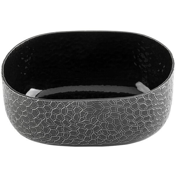 28 oz. Oval Bowl - Aluminum, Black