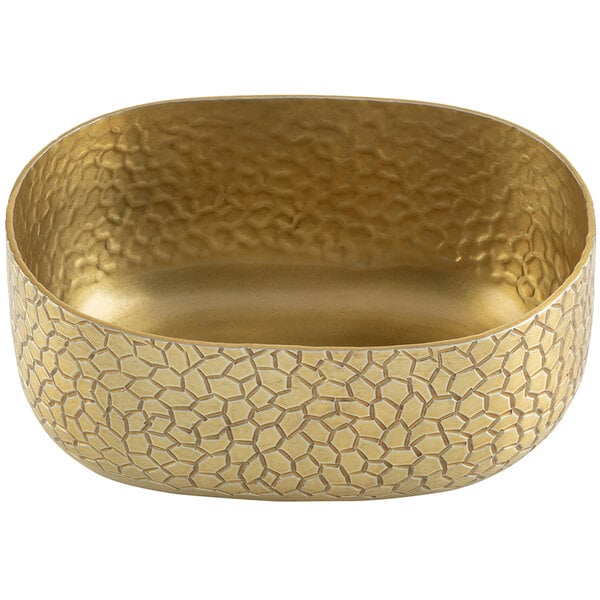 28 oz. Oval Bowl - Aluminum, Gold