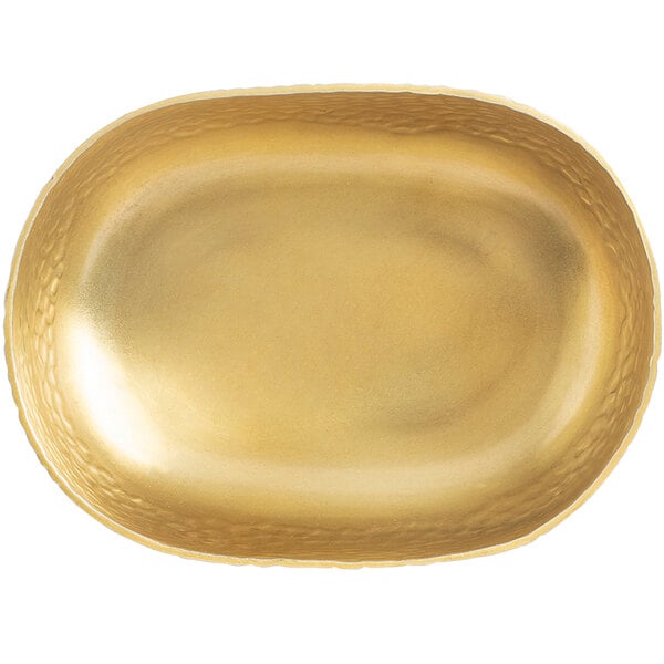 28 oz. Oval Bowl - Aluminum, Gold