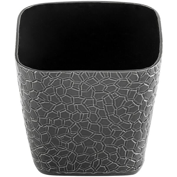 4" Square Snack Basket - Aluminum, Black