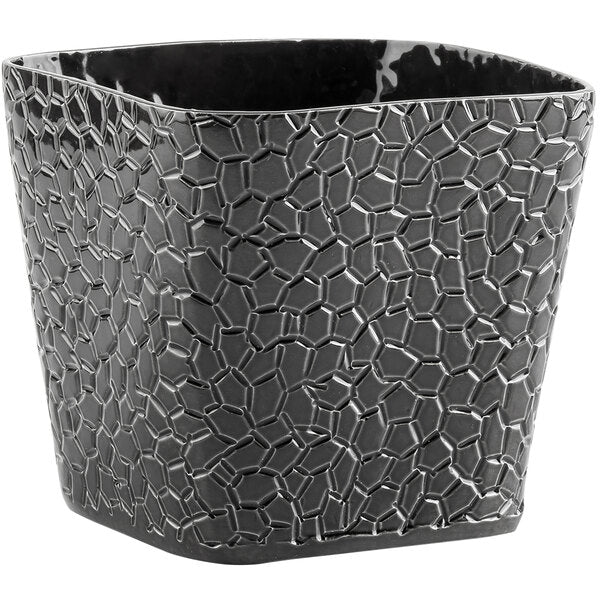 4" Square Snack Basket - Aluminum, Black