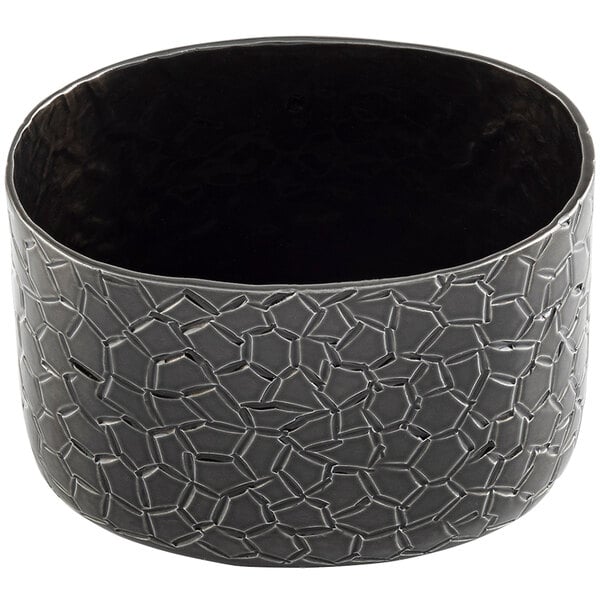 2.375" x 3.25" Oval Sugar Packet Holder - Aluminum, Black