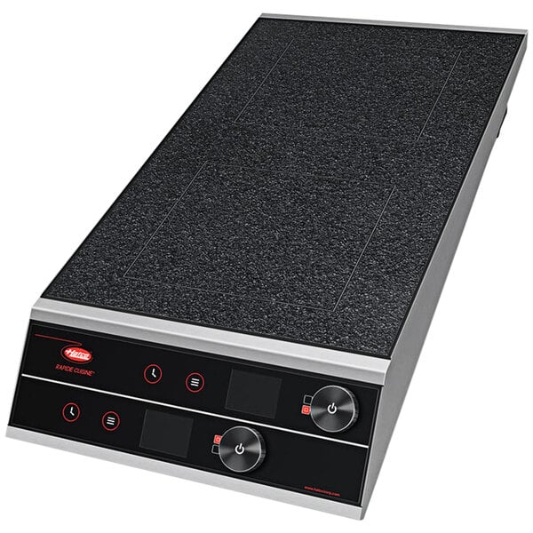 Rapide Cuisine® Quick Ship Heavy-Duty Front-to-Back Dual Burner Countertop Induction Range with Optimal Power - 4800W, 208/240V