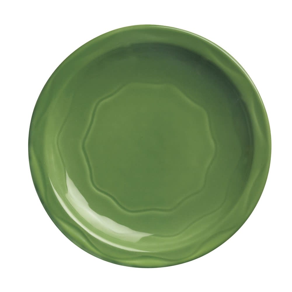 Cantina 7-1/4 in. Sage Plate Carved Pattern