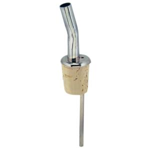 Jet Por with Natural Cork, Chrome