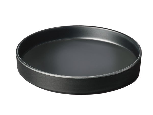 10" Black Round Melamine Hudson Plate