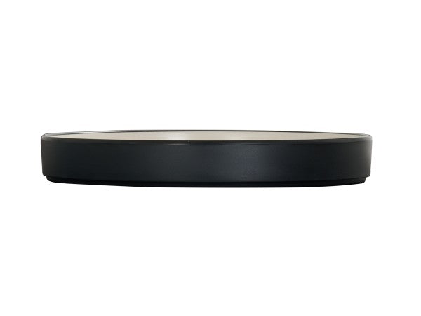 10" Matte Black Round Melamine Hudson Plate