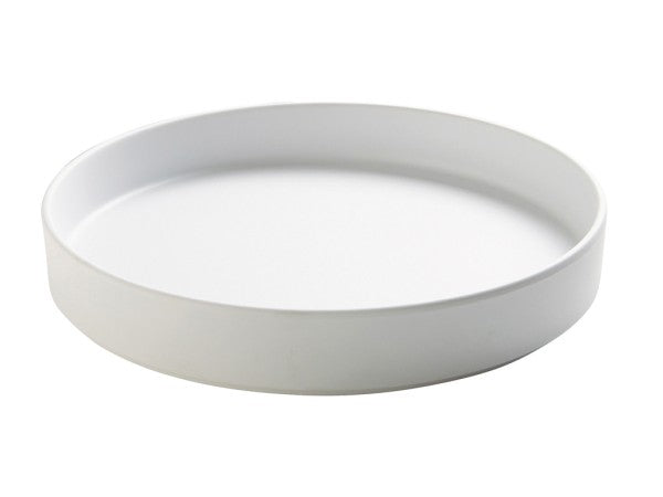 10" White Round Melamine Hudson Plate