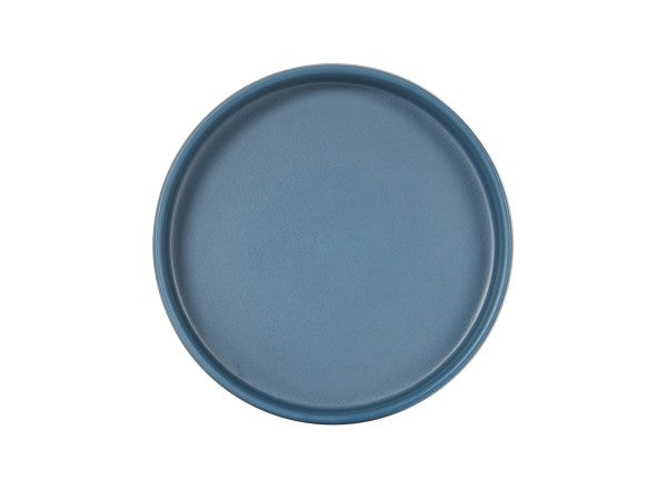 6" Stone Blue Round Melamine Hudson Plate