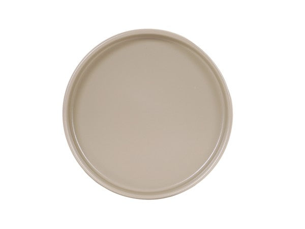 6" Taupe Round Melamine Hudson Plate