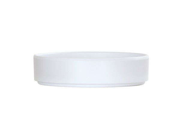 6" White Round Melamine Hudson Plate