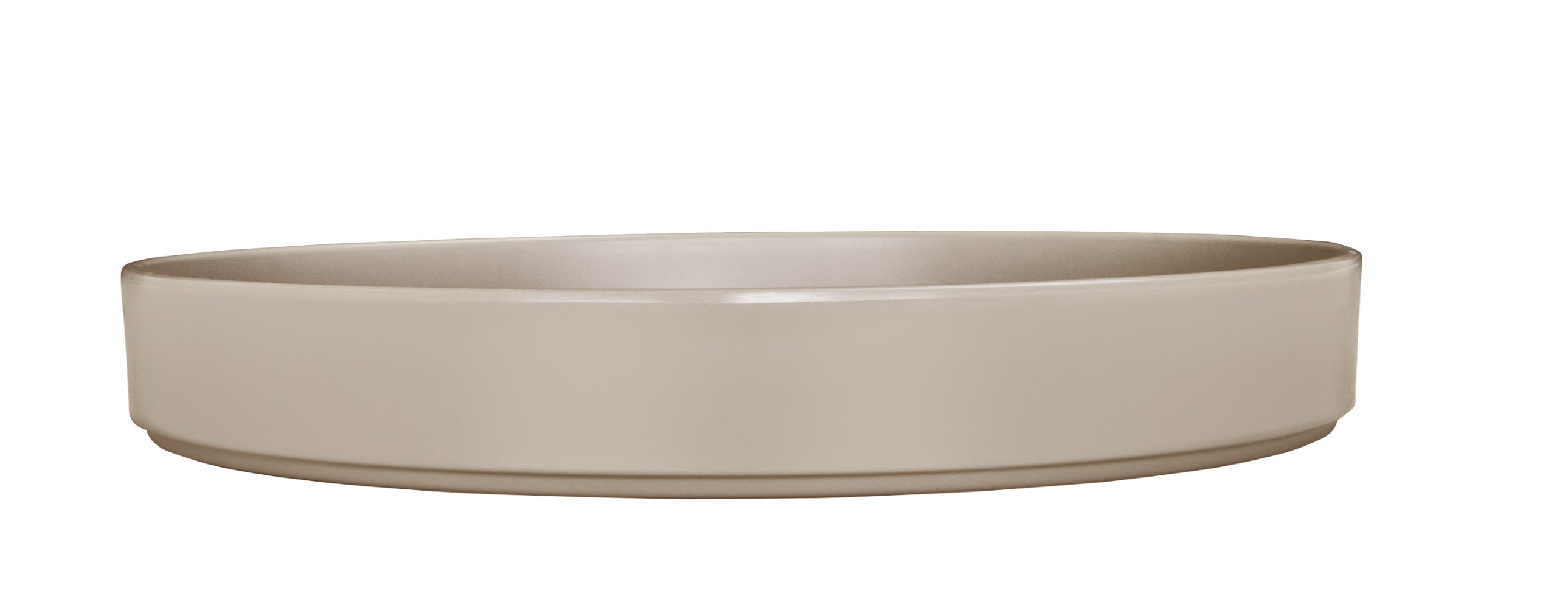 8.25" Taupe Round Melamine Hudson Plate