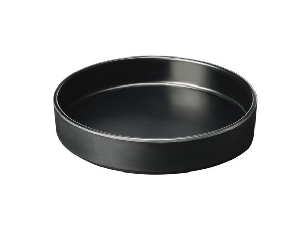 8.25" Black Round Melamine Hudson Plate