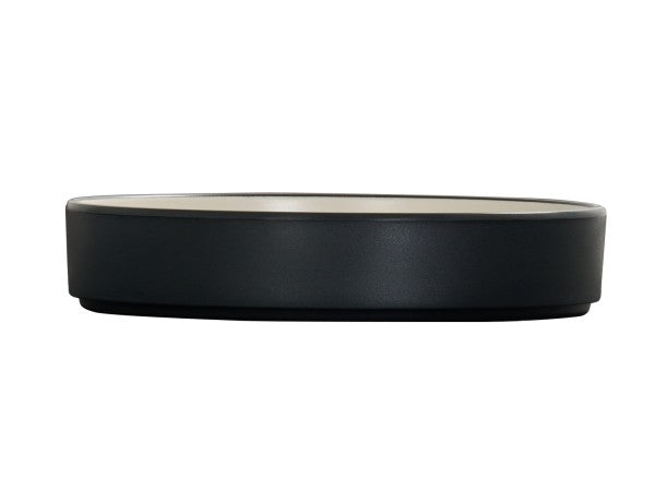 8" Matte Black Round Melamine Hudson Plate