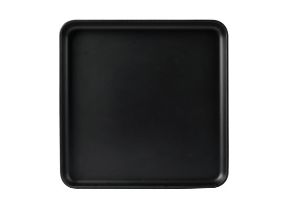 11" Black Square Melamine Hudson Plate