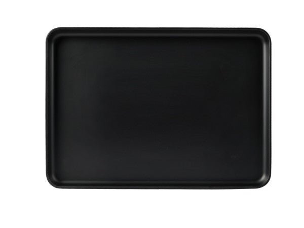 13" Black Rectangular Melamine Platter